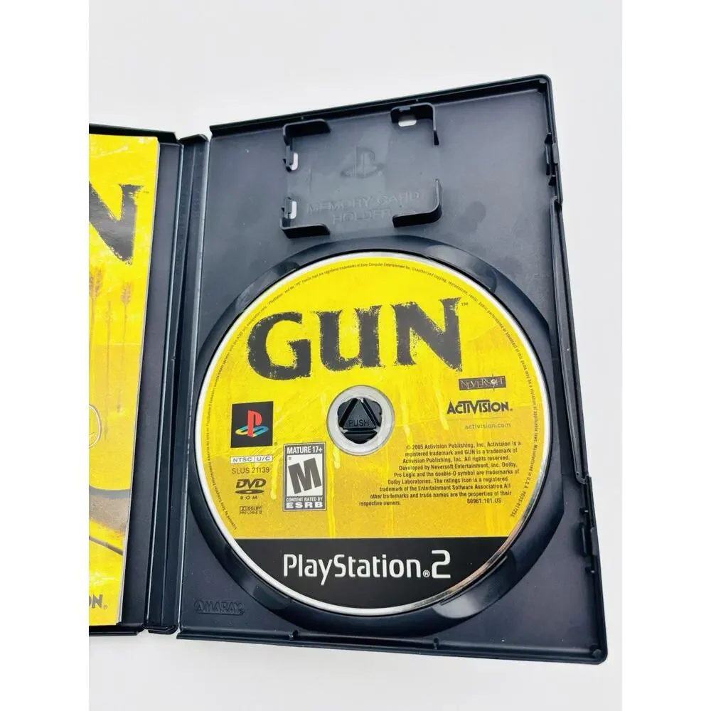 Gun (PlayStation 2, Ps2) Black Label CIB Complete Tested Works VG Condition